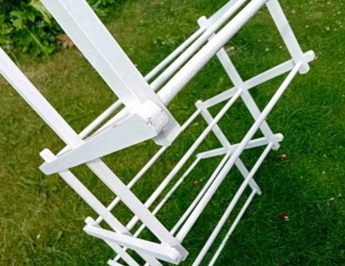 Vintage wooden clothes airer - wooden,