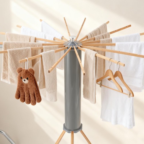 Wooden clothes airer foldable - clothes, airer,
