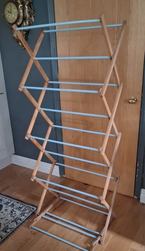 Vintage wooden clothes airer - vintage,