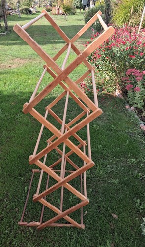 Vintage clothes airer wooden - vintage,