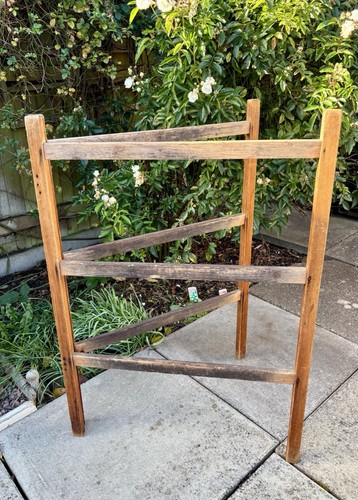 Vintage wooden clothes airer - clothes,