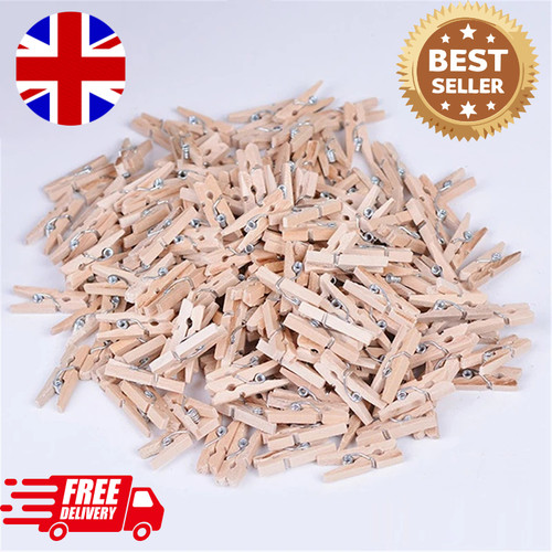 Wooden clothes pegs clips - 60,