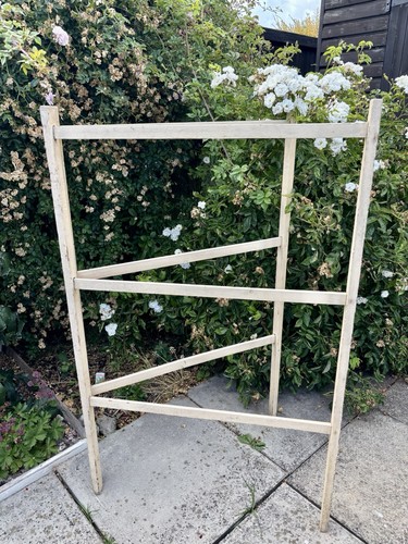 Vintage wooden clothes horse - vintage,