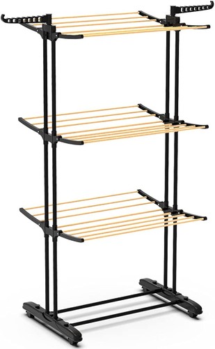 Tier foldable clothes - 3-tier, airer