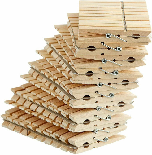 100 solid wooden - clothes, pegs