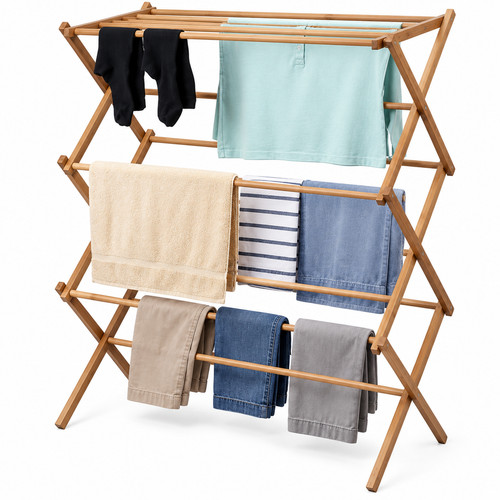 Tier bamboo clothes dryer - tier,